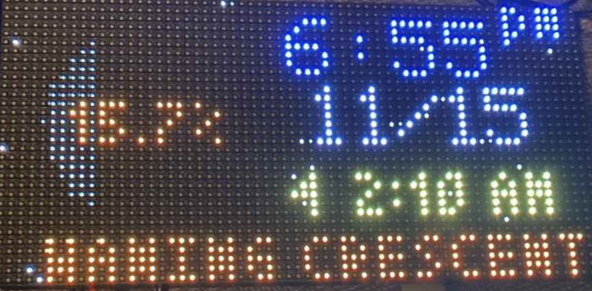 Moon Phase LED Clock